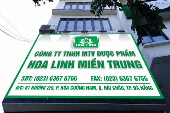 Biển hiệu alu chữ nổi đèn Led Mica, Inox